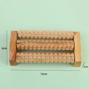 Wooden Foot Massager 3 Rollers