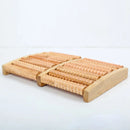 Wooden Foot Roller Massager with 5 rows