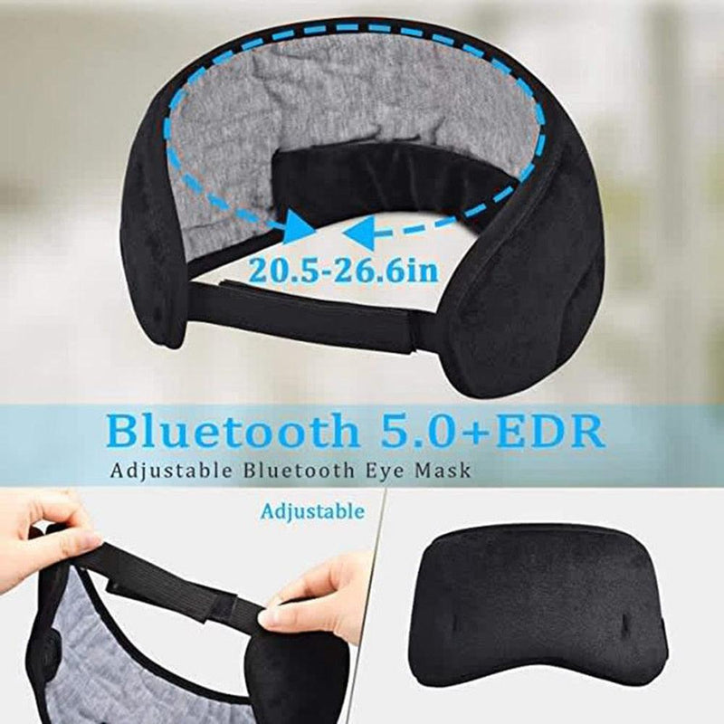 Bluetooth Sleeping Headphones Eye Mask adjustable- Blessed Relief