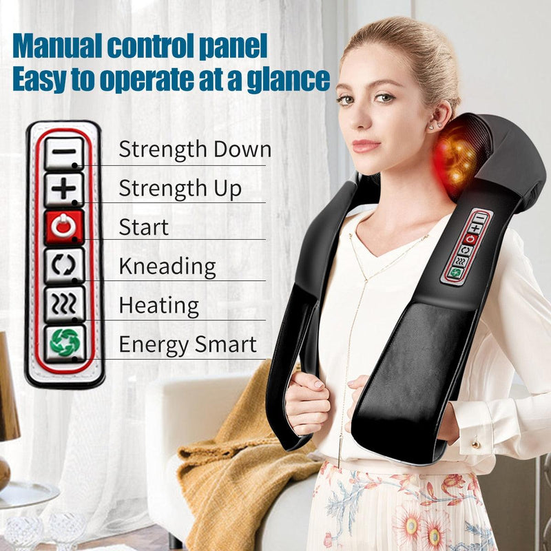 Heated Shiatsu Massager for Neck - Blessed Relief