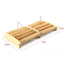Wooden Foot Roller Massager with 5 rows