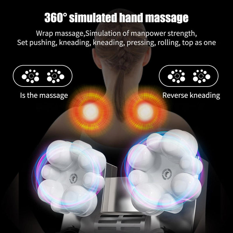 Heated Shiatsu Massager for Neck 360 degree massage- Blessed Relief