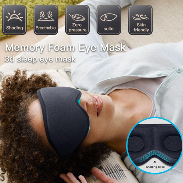 3D Memory Foam Silk Sleep Mask - Blessed Relief