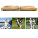 Wooden Foot Roller Massager with 5 rows
