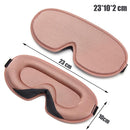 3D Memory Foam Silk Sleep Mask - Rose pink - Blessed Relief