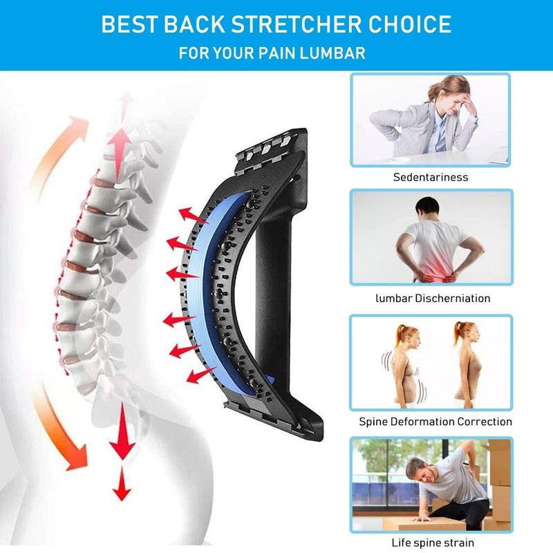 Cervical Spine Stretcher Backright Lumbar Relief Decompression Massage for  Home 