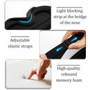 3D Memory Foam Silk Sleep Mask - adjustable straps and memory foam -Blessed Relief