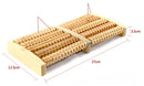 Wooden Foot Roller Massager with 5 rows