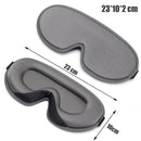 3D Memory Foam Silk Sleep Mask - Gray - Blessed Relief