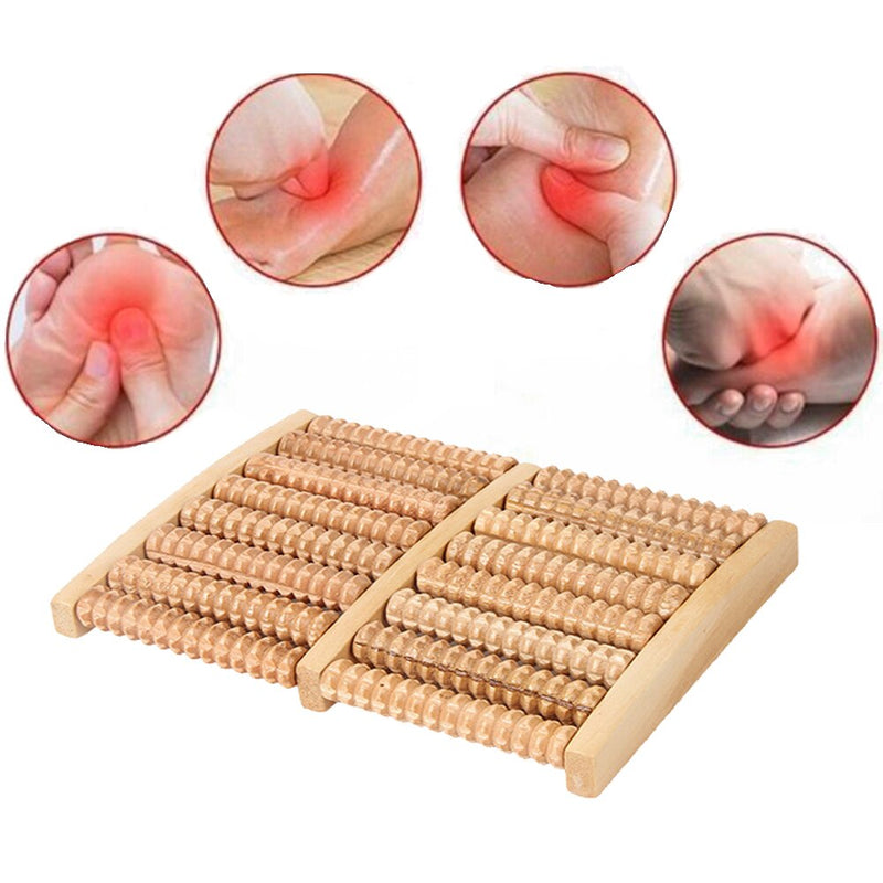 Wooden Foot Massager with 7 rows