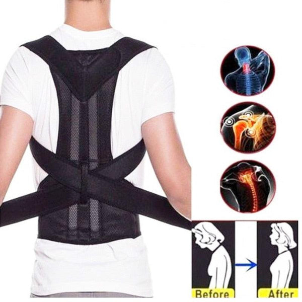 Adjustable Back Posture Corrector with Lumbar Brace - Blessed Relief